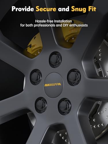 Image of MIKKUPPA 20pcs M12x1.25 Lug Nuts - 1.47 Inch 13 /16 Hex OEM Mag Washer Style Factory Replacement Black Lug Nuts Replacement for Nissan Infiniti Factory Wheel