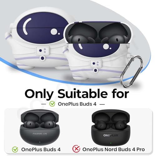 Image of Cartoon Funny Silicone Case Cover Compatible for OnePlus Buds 4 (Astronautt)