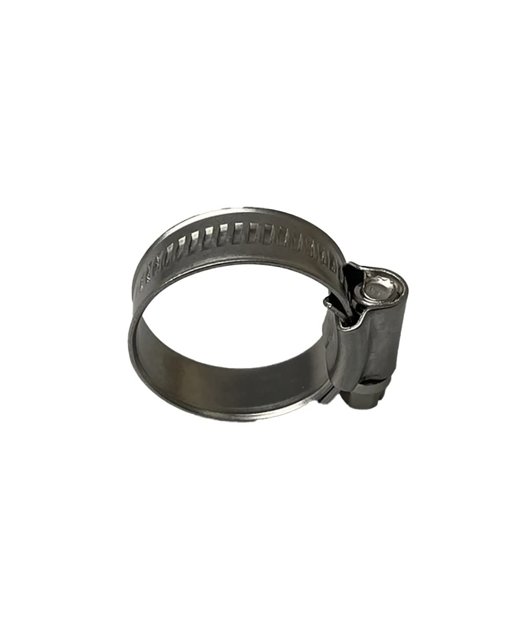 Hi-Grip Hose Clamps Clips Stainless Steel - British Type - Pipe Clamp 17-25mm, 4PCS, Silver - Image 3