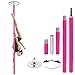Alabohuke Stripper Pole 40Mm Spinning Static Dancing Pole for Beginners and Professionals 9 FT/ 108 Inch Height Adjustable Dance Pole Kit Removable to Workout at Home Bedroom Club Party Pin