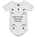 Bodies - Body - Notice pour Papa - Manches Courtes - Vêtement Naissance - Bébé Fille & Garçon - Humour - Idée Cadeau Originale Fête des Pères - 0/6 Mois - Blanc (Notice Papa))