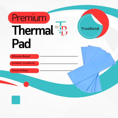 Image of TRUEBOND Thermal Conductive Silicone Pad (12WMK- THERMAL CONDUCTIVITY) PACK OF 4 (Blue, 70x22x0.5 MM)