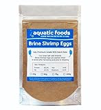 Aquatic Foods Inc. Brine Shrimp Artemia Eggs, Premium Grade 90% Hatch Rate from The Great Salt Lake, Utah, USA.- 50 Grams -1.76oz