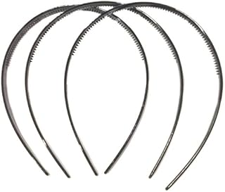 3 Slim Black Alice Bands