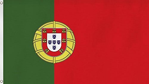 juyuan Bandera aprox. 90 x 150 cm, Europa Países bandera nacional de bandera/Varios Bandera Nacional de Calidad  Resistente a la intemperie (), Portugal, 90 x 150 cm