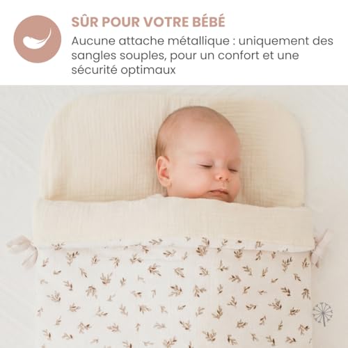 Nid d'ange couverture bébé été hiver convertible avec garnissage - 6