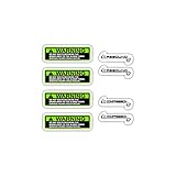  Pegatinas compatibles con horquilla bici Marzocchi Warning Rebound Compression vinilos - 26\'