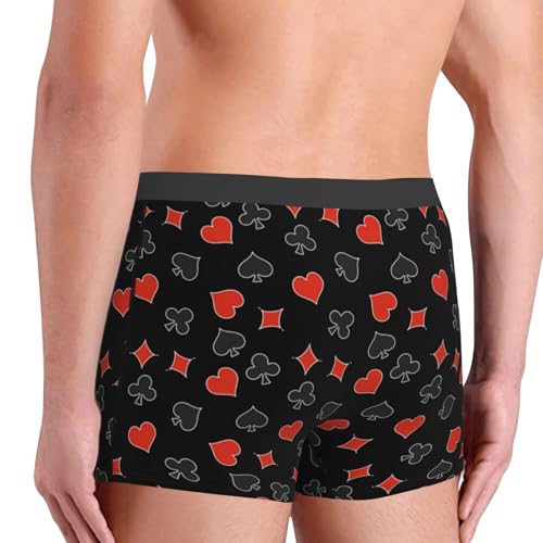 Poker Creative Symbols Print Underwear For Men Comfy Cozy Holiday Boxer Briefs4