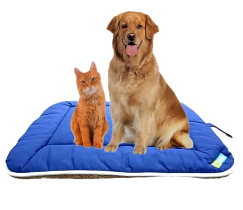 Image of Non-Slip Dog Mat for Pets - Waterproof, Soft & Durable Pet Bed Mat for Small, Medium & Large Dogs - Easy to Clean, Cozy Cushion for Dogs & Puppies (Size - Small) 24 x 18 Inche