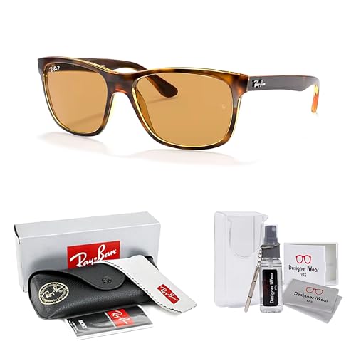 Ray-Ban RB4181 Square Sunglasses For Men +BUNDLE with ACCESSORY EYEWEAR KIT2