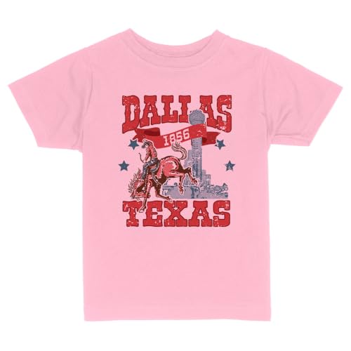 Vacation Dallas Texas Toddler Kids T-Shirt 2T Light Pink
