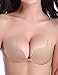 Boolavard® TM Soutien-gorge push-up adhésif en silicone Invisible Dos nu Sans bretelles Pour robe de soirée, robe de bal, robe de mariée à dos nu - Beige - B