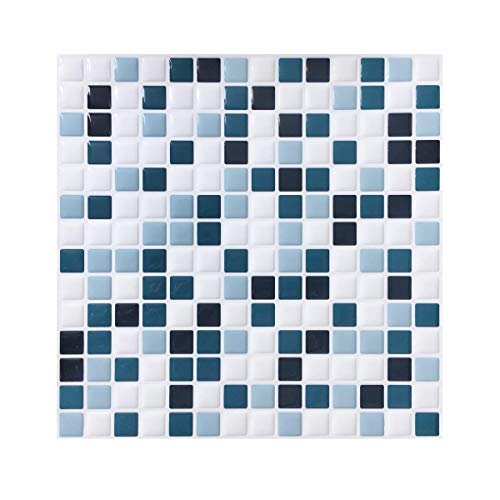 FAM STICKTILES Azulejos Adhesivos, 4 Piezas Pegatinas de Baldosas 3D Auto-Adhesivo Pegatinas...