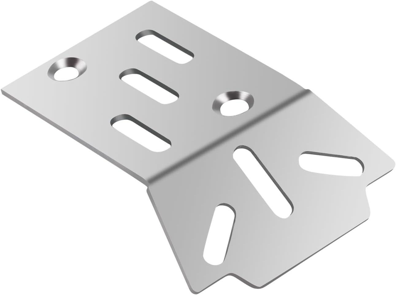 Stainless Steel Front & Rear Skid Plate Bottom Chassis Armor Cover Upgrade Parts for 1/18 Arrma Granite Grom Typhon Grom Mega 380