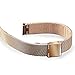 YEHEI Bracelet de Montre Maille en Acier Inoxydable Bracelet en Or Rose 14mm Montre extérieure Bracelet à Changement Rapide Bracelet Mince pour Hommes à l'extérieur XXSHN