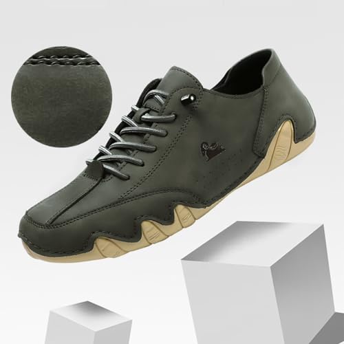 Image of Driving Shoes for Men Casual Slip Ons Mens Fashion Shoes Comfort Handmade Chukka Dress Casual Shoes