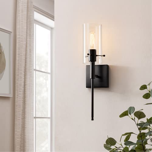 Kyrid Slim Wall Sconce Set Of 2 Modern Indoor Vanity Lighting Set Sconce Light Hallway Light Painted Bronze Finish #TOP3