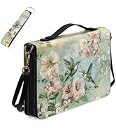 Coldinair Green Bible Cover Case for Women,PU Leather Bible Book Cover Waterproof Bible Bag Hummi...