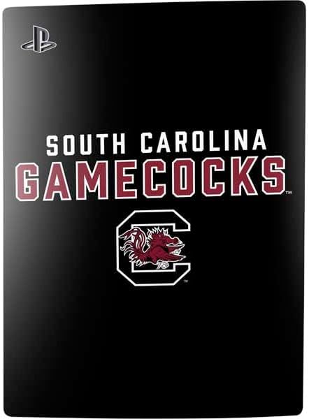 Skinit Decal Gaming Skin Compatible with PS5 Bundle - Officially Licensed University of South Carolina Gamecocks Black Design