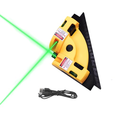 Ouitble Livello Laser ad Angolo Retto di 90 Gradi, Indicatore di Linea di Livellamento del Raggio...
