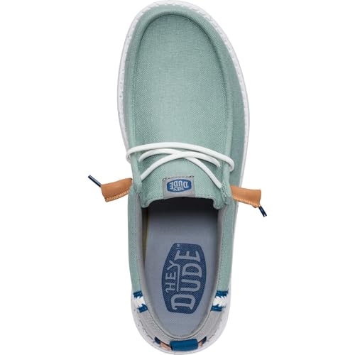 Image of HEYDUDE Men's Wally Craft Linen Slip-On Loafers | Lightweight Comfortable Shoes | Travel Ready Casual Walking Sneakers