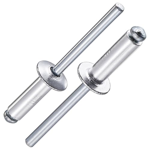 Image of Wensilon (200Pcs) 3 /16 inchx5 /8 inch Aluminum blind pro Rivets,Aluminum Grip and Steel Mandrel