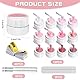 Builder Gel für Nägel 12 Farben, Aufbaugel für Gelnägel Rosa, UV Nagelgel Set zur Nagelverlängerung Modellage Nail Art Base Verstärkung, Nagellack für Nägel Selber Machen