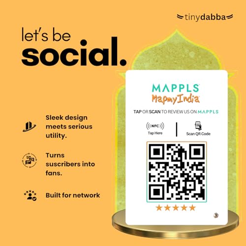Mappls Review NFC Standee with QR Code by tinydabba - 2