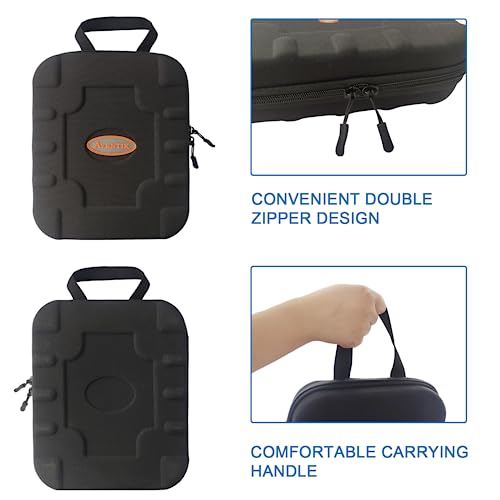 Aventik Fishing Tackle Binder Estuche rígido de EVA para almacenamiento y organización de cebos y aparejos de pesca resistente al agua (negro) miniatura 4
