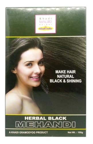 Image of Khadi Mauri Black Herbal Mehndi,100 Grams