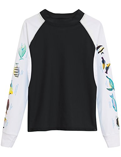 Tuga Men's Snorkel Rash Guard, Hawaii Fish ID, UPF 50+ Swim Shirt, USA Made miniatura 1