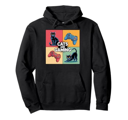 Kids Men Women Cats And Gaming Cat Lovers Gamers �p�[�J�[