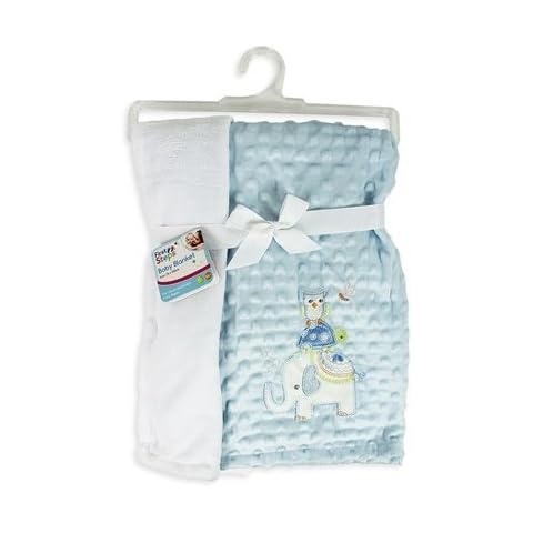 First Steps Soft Reversible Baby Blanket Cover