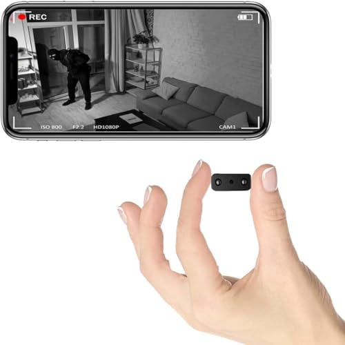 Mini WiFi Hidden Spy Camera, Smallest Cameras HD1080P for Home Security,Surveillance Small Nanny Cam...