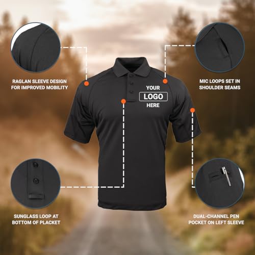 Polo para hombre Propper con logo, manga corta y diseño utility miniatura 5
