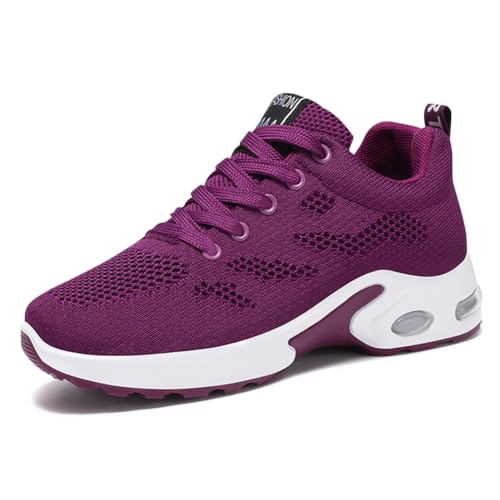 Image of Padgene Womens Sneakers Air Cushion Running Shoes Lightweight Tennis Walking Shoes Mesh Breathable Gym Work Fashion Sneakers Athletic Comfortable Casual