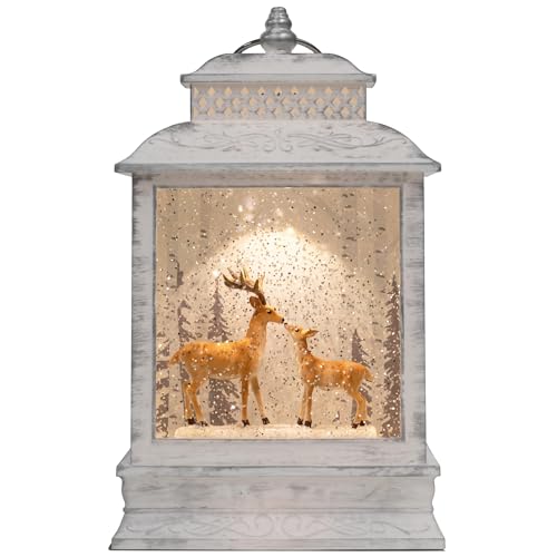 DEMDACO Lit Musical Christmas Carols Deer Lantern...