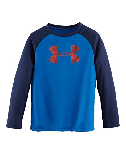 Under Armour Boy's 2-7 Big Logo Long Sleeve Black