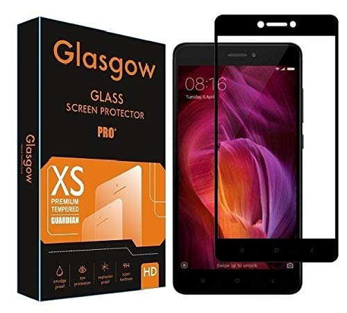 Glasgow |for mi redmi note 4 | tempered glass screen protector guard | full glue curved tempered glass | bubble free installation | gorilla (Black) edge to edge full screen coverage (B07WHHBJH9) Amazon Price History, Amazon Price Tracker