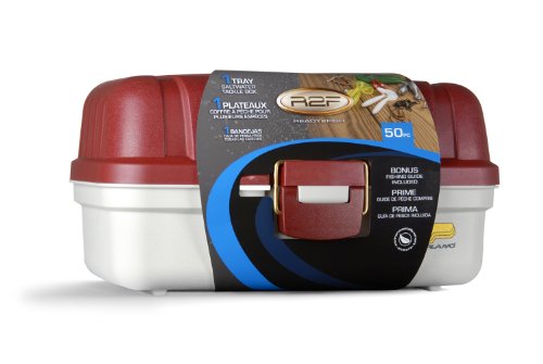 Ready to Fish Saltwater Tackle Box with 1 Tray and Basic Tackle, 50 Piece