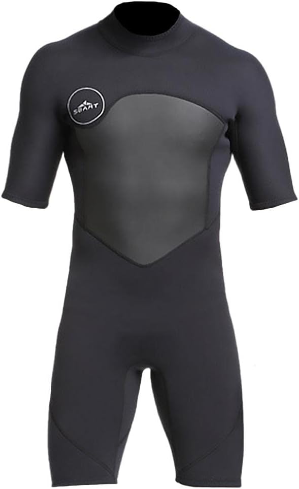 SHOPORA Mens 2mm Shorty Wetsuit Diving Snorkeling Surfing Scuba Dive Suit Jumpsuit Black L |Sporting Goods | Water Sports | Wetsuits & Drysuits | Wetsuits | Men