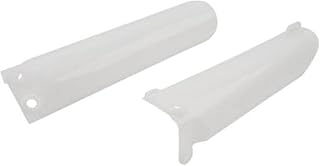 XEDLAMP Protector deslizante de cubierta de amortiguador de horquilla delantera de motocicleta ABS blanco, for Pit Dirt Bike chino de 125 cc, 140 cc, 150 cc, 160 cc, 170 cc y 190 cc Tapa de la horquil