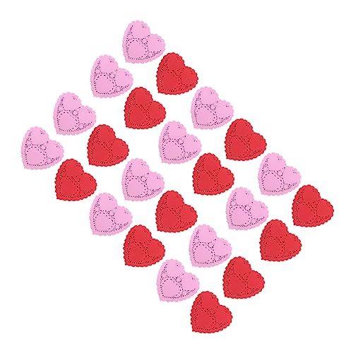 NAMOARLY Lace Table Doilies for Cake 200 Sheets of Heart Shaped Parchment Paper for Wedding Decor