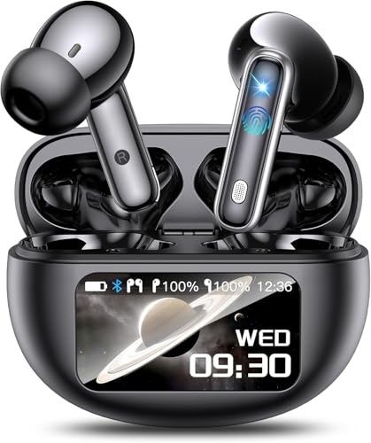 Auriculares Traductor en Tiempo Real AI, Auriculares de Traducción 3 en 1, Traductor Instantáneo de Voz para 144 Idiomas, Auriculares Inalámbricos Bluetooth 5.4 con ENC y App, HiFi Estéreo,IPX7,Negro