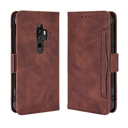 BaiFu Wallet Case for Blackview BV6300 Pro Case, Retro Style Wallet Magnetic Cover with Credit Card Slots and Flip Stand