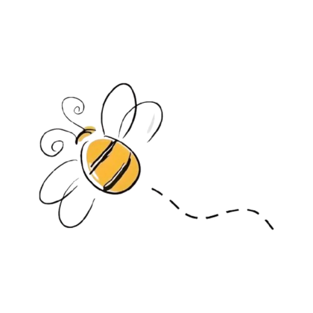 Vinyl Bee Decal Stickers for Cars Motorcycles Laptops Phones Water Bottles