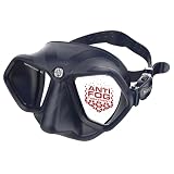SEAC Wild – Low Volume Silicone Diving Mask | Antifog Dual-Lens Mask with 3D Buckle and Peripheral Vision for Freediving and Spearfishing. Blue