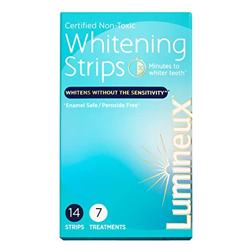 tomato whitening - Lumineux Teeth Whitening Strips 7 Treatments - Enamel Safe for Whiter Teeth - Whitening Without the Harm - Dentist Formulated and Certified Non-Toxic - Sensitivity Free