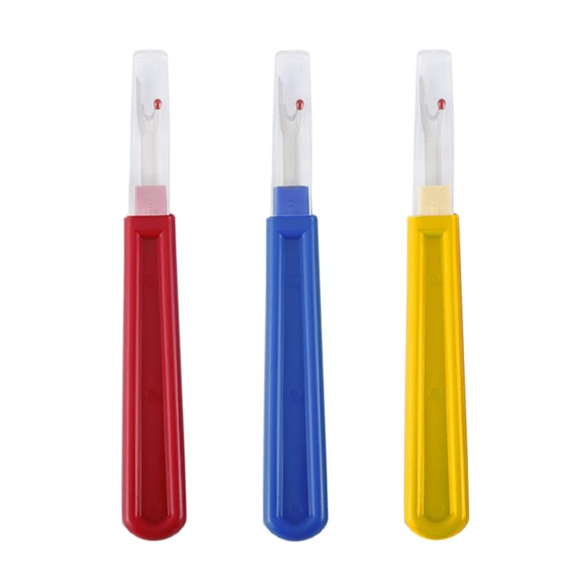 3Pcs Large Size Plastic Handle Craft Thread Cutter Seam Ripper Stitch Unpicker Sewing Tool Sewing Accessories