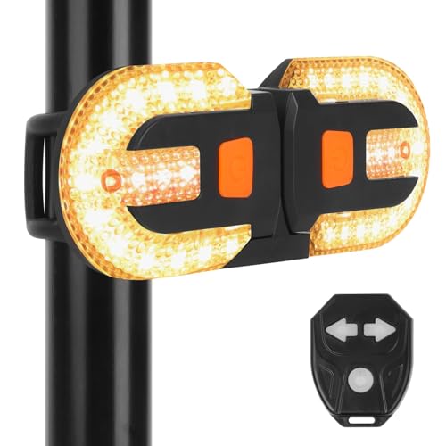 HIULLEN USB Wiederaufladbare Fahrrad Alarm, Fahrradalarm mit Fernbedienung,...